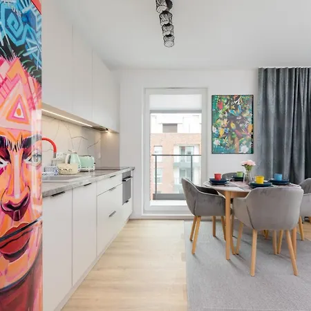 Srodmiescie Angielska Grobla With Free Parking By Renters Lägenhet *